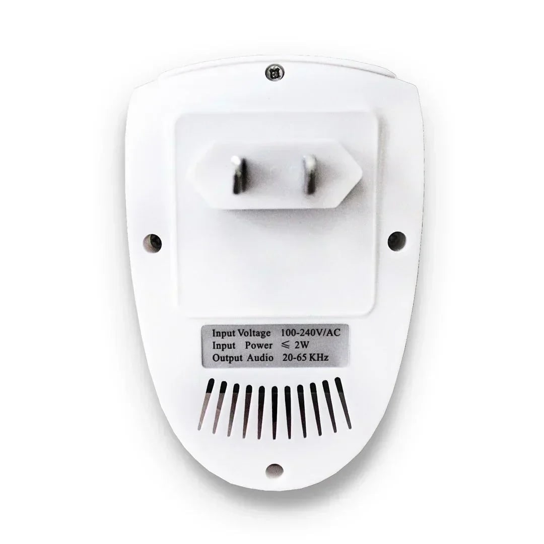 Ultrasonic Pest Repeller Bed Bug Plug-In LED Indicator White Plastic Shield - Image 3