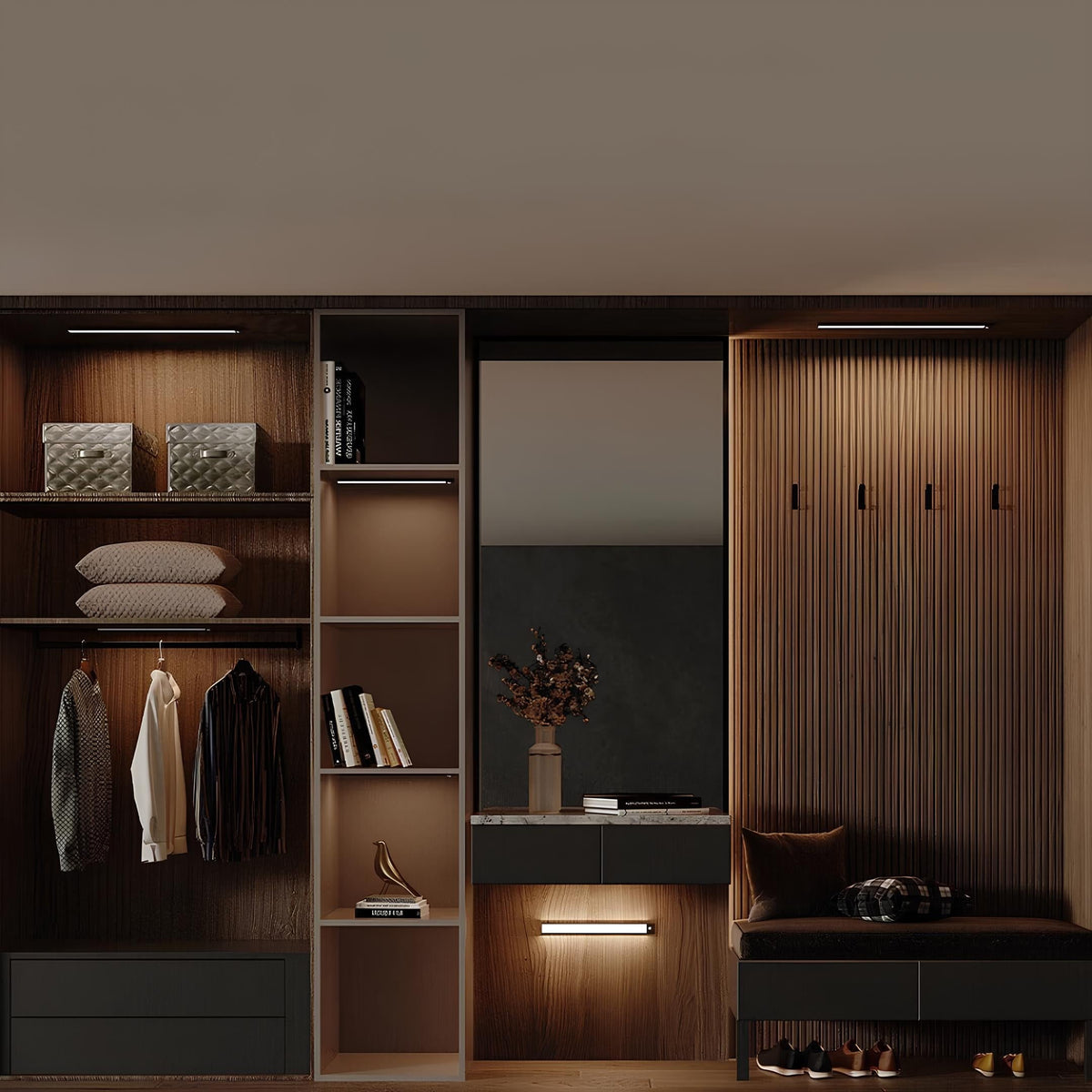 Under Cabinet Lights with Motion Sensor and Magnetic Mount Rechargeable LED Bar - Image 10