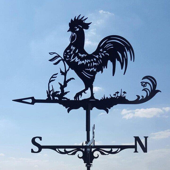 Garden Weather Vane for Outdoor Decor – Decorative Wind Direction Indicator for Yard, Roof and Garden Displays