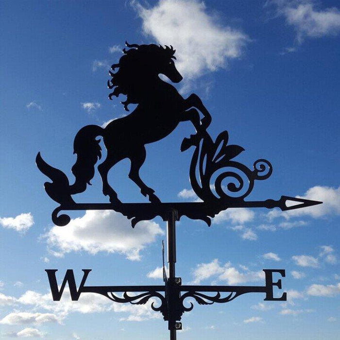 Garden Weather Vane for Outdoor Decor – Decorative Wind Direction Indicator for Yard, Roof and Garden Displays
