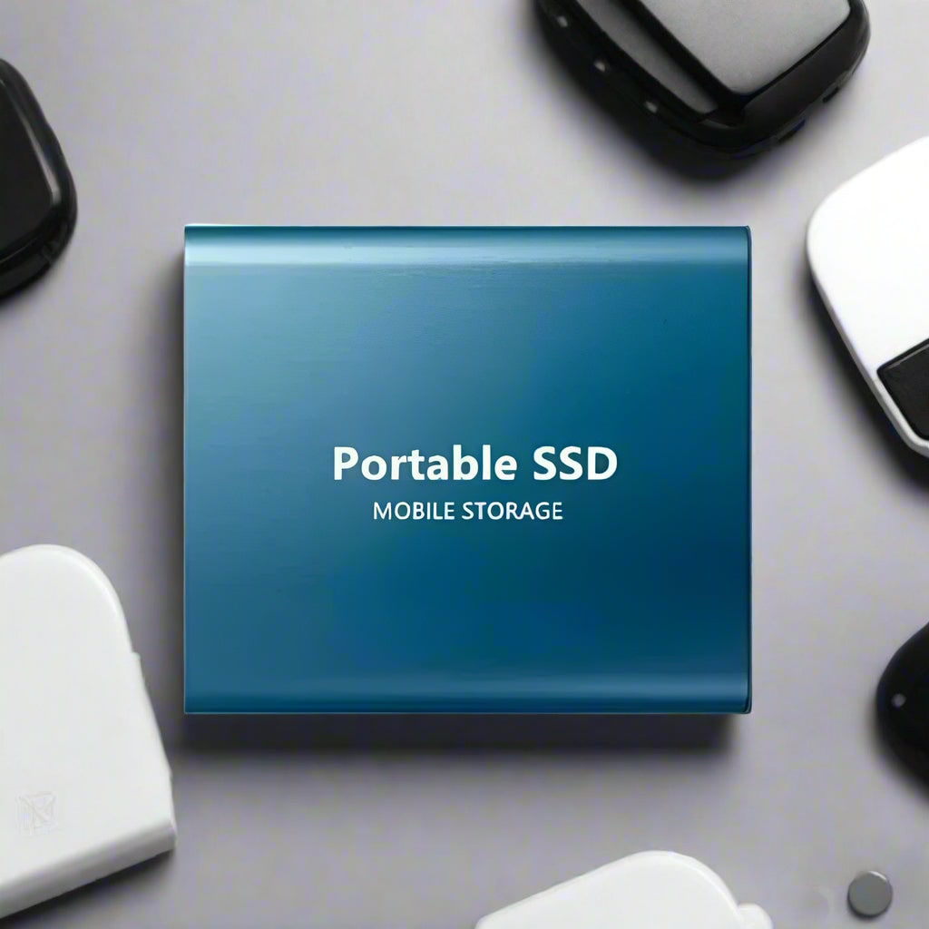 Usb-C External Ssd Compact Hard Drive Portable Laptop Metallic Travel Storage - Image 2
