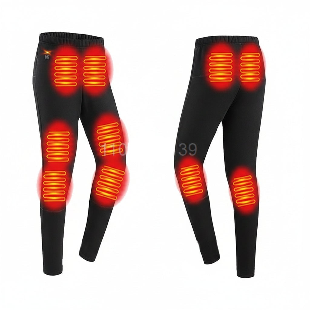 USB Heated Long Johns Thermal Underwear Set with Temperature Control for Cold Weather - Image 10
