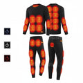 USB Heated Long Johns Thermal Underwear Set with Temperature Control for Cold Weather - Image 3