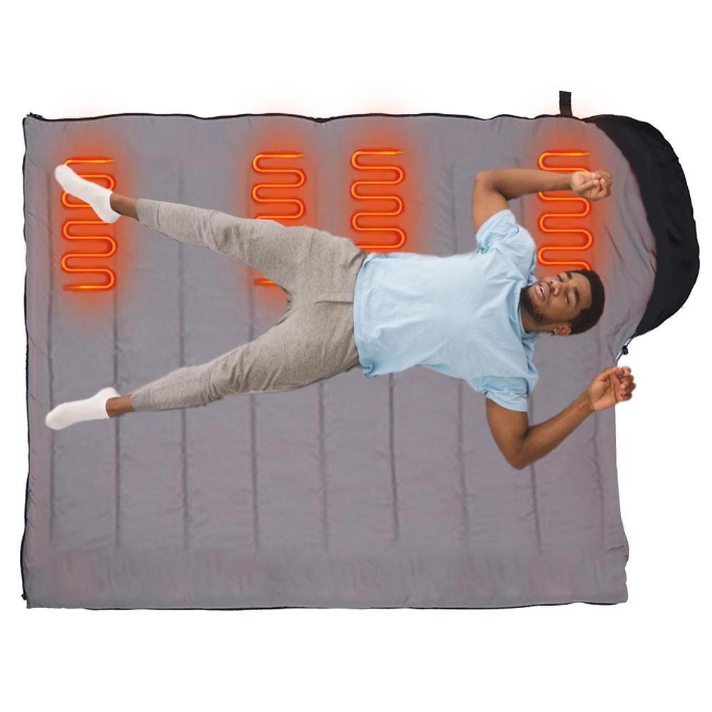 USB Heated Ultra Lightweight Sleeping Bag for Backpacking and Hiking with Portable Warmth - Image 2