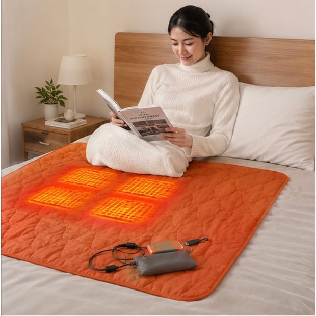 USB Powered Heated Camping Sleeping Pad with Adjustable Temperature and Multiple Heating Zones - Image 6
