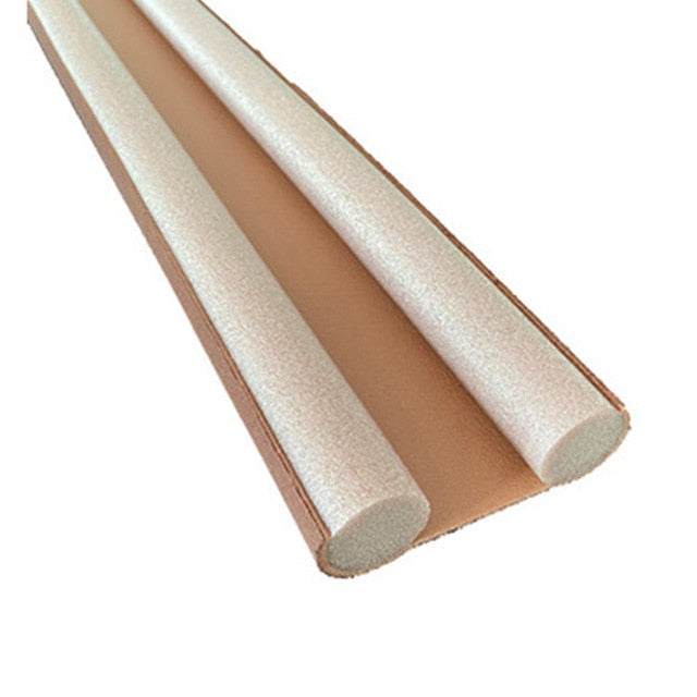 Set of 2 Cold-Protection Door Seals for Home Insulation – Draft-Blocking Strips to Reduce Cold Air and Heat Loss