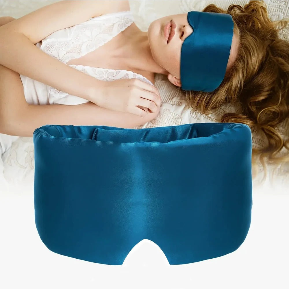 Luxury Sleep Mask for Restful Sleep- Silk – Soft Light-Blocking Eye Mask for Travel, Home and Relaxation