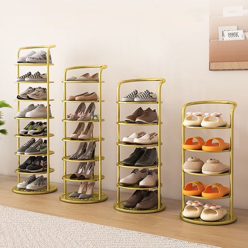 Vertical Shoe Rack Organizer with Metal Frame Freestanding Tower Storage - Image 10
