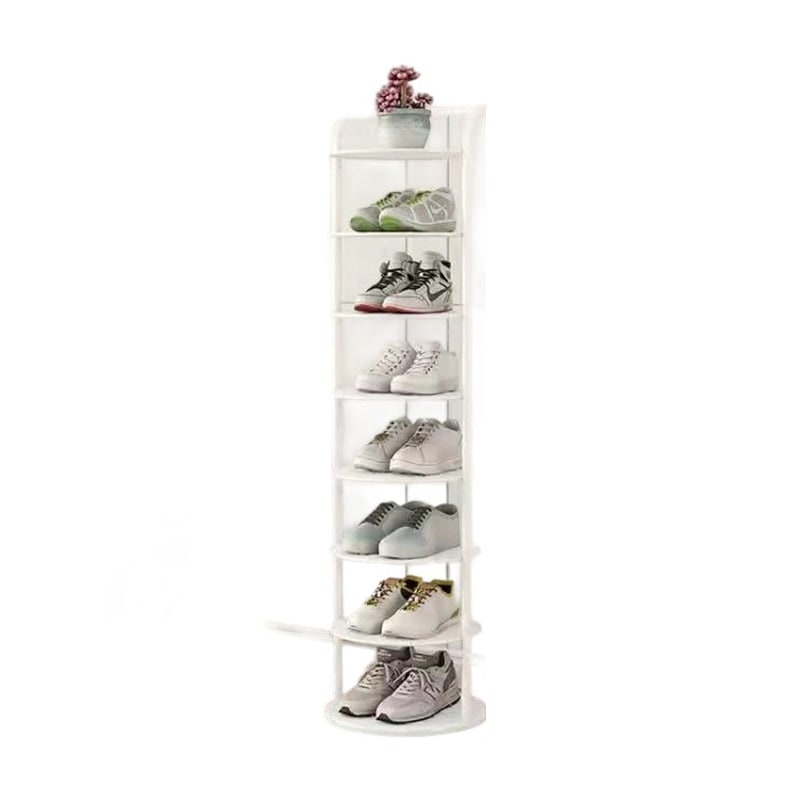 Vertical Shoe Rack Organizer with Metal Frame Freestanding Tower Storage - Image 14