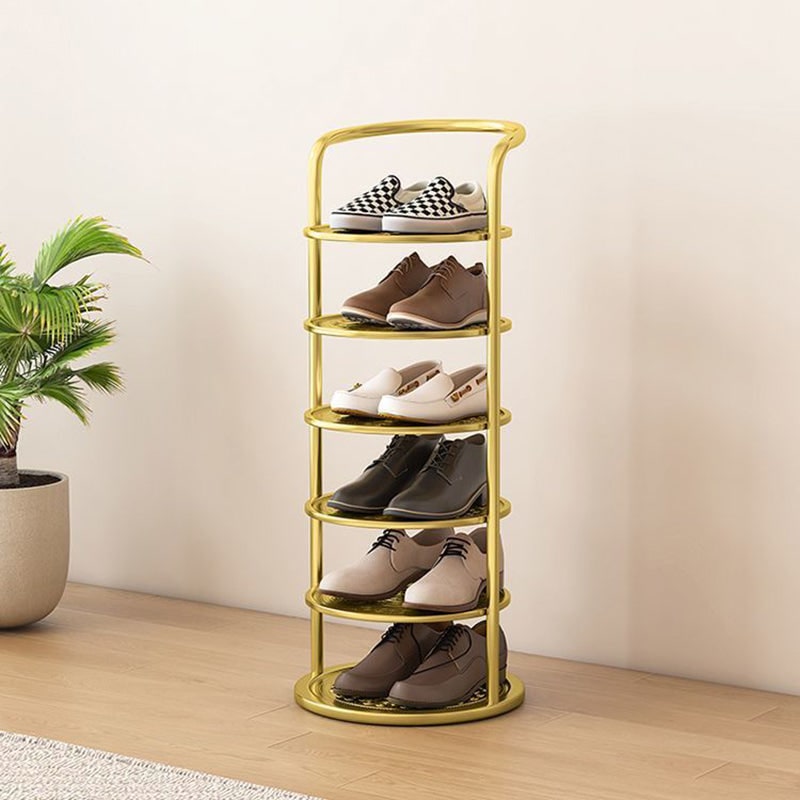 Vertical Shoe Rack Organizer with Metal Frame Freestanding Tower Storage - Image 2