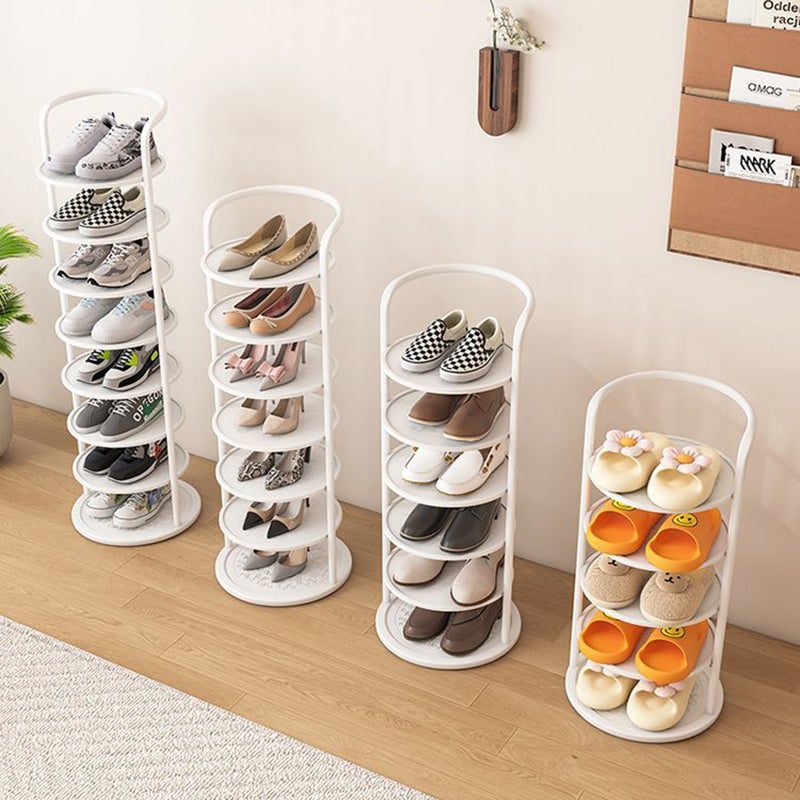 Vertical Shoe Rack Organizer with Metal Frame Freestanding Tower Storage - Image 8