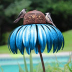Floral Bird Feeder for Garden and Outdoor Spaces – Decorative Hanging Feeder for Attracting Birds to Your Yard