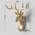 Wall Hook and Mounted Coat Rack with Key Hanger for Decorative Animal Head Design - Image 3