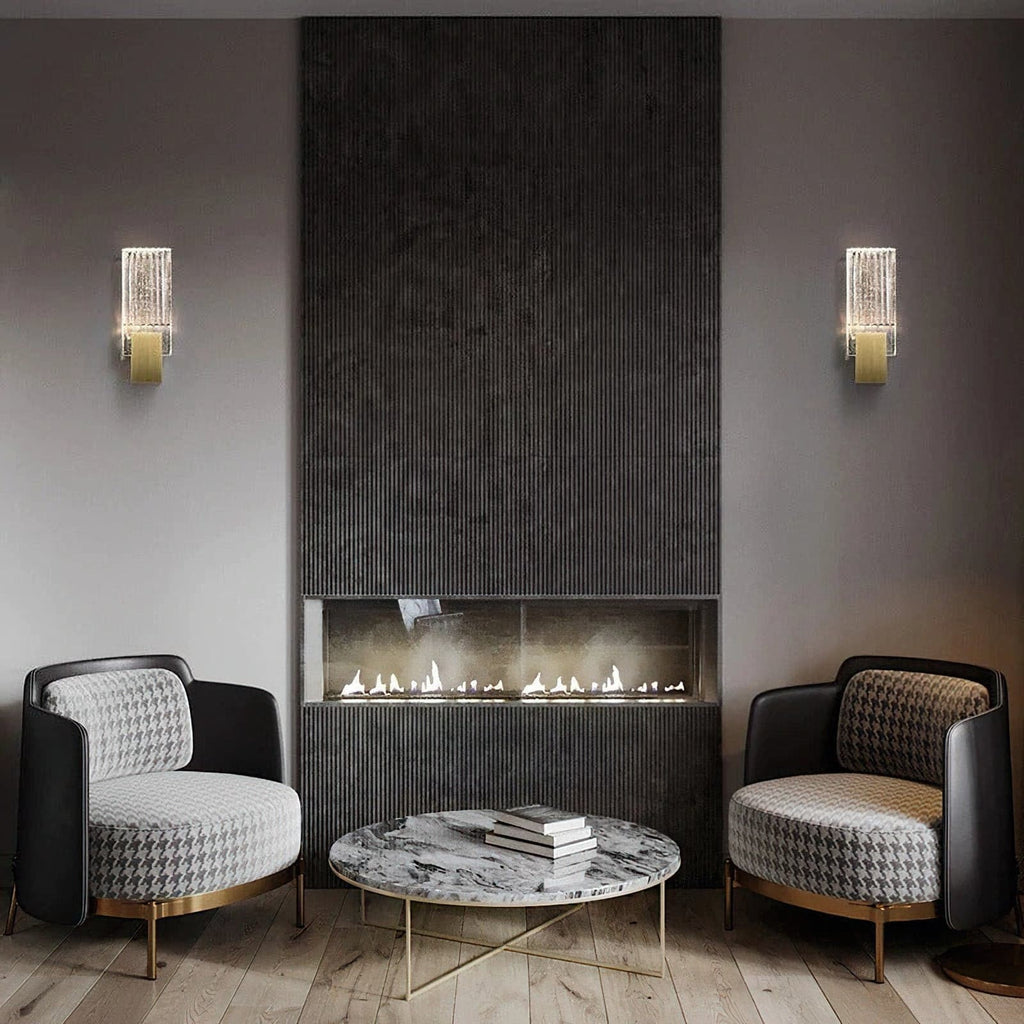 Wall Lamp LED Crystal Pleated Metal Touch Control - Image 19