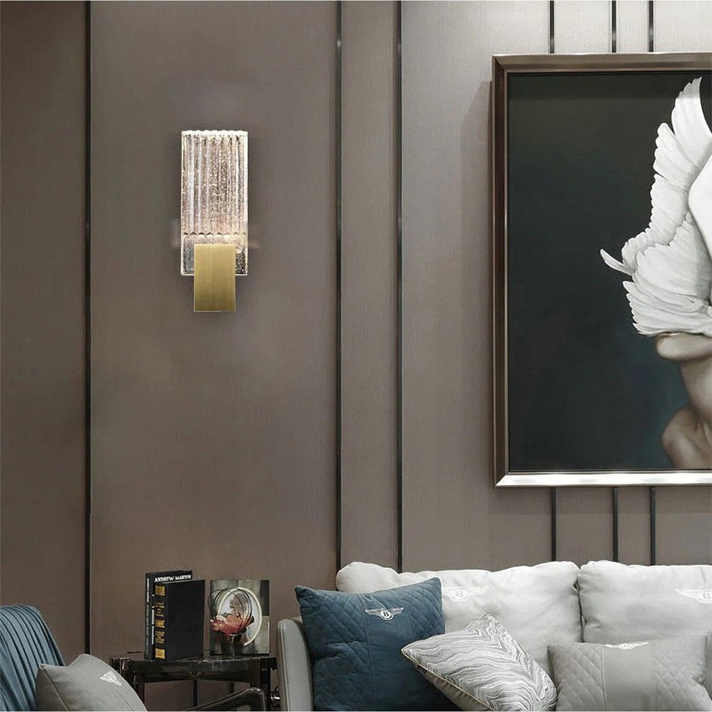 Wall Lamp LED Crystal Pleated Metal Touch Control - Image 29