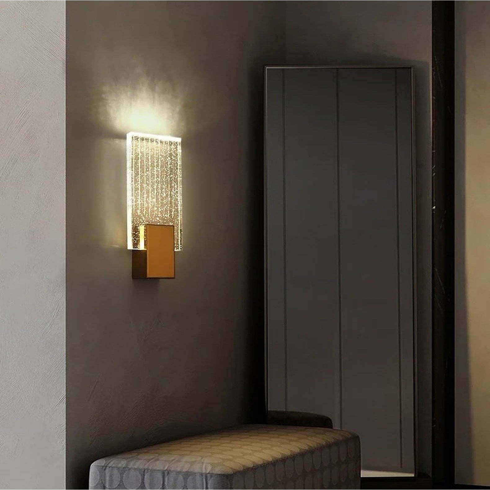 Wall Lamp LED Crystal Pleated Metal Touch Control - Image 35
