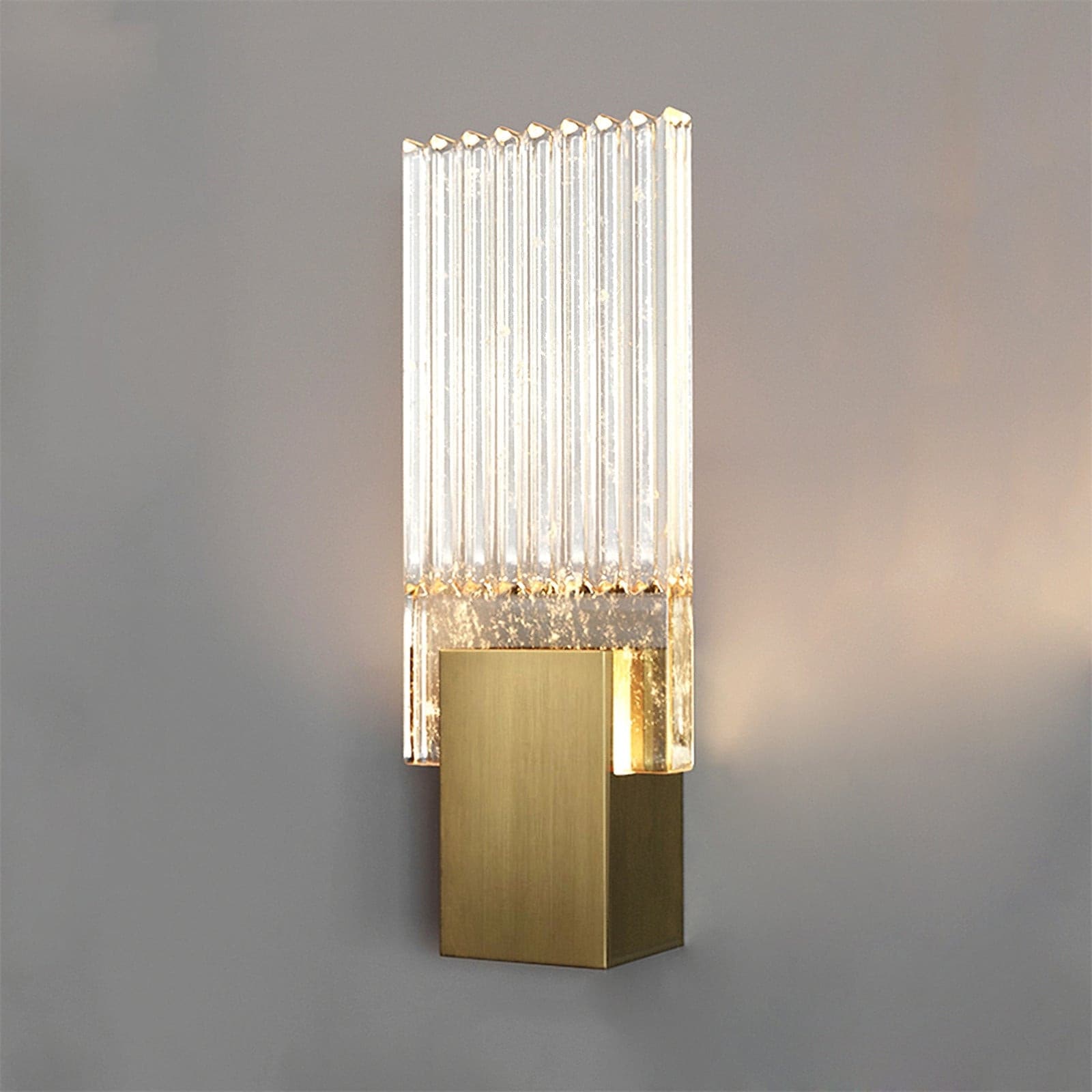 Wall Lamp LED Crystal Pleated Metal Touch Control - Image 5