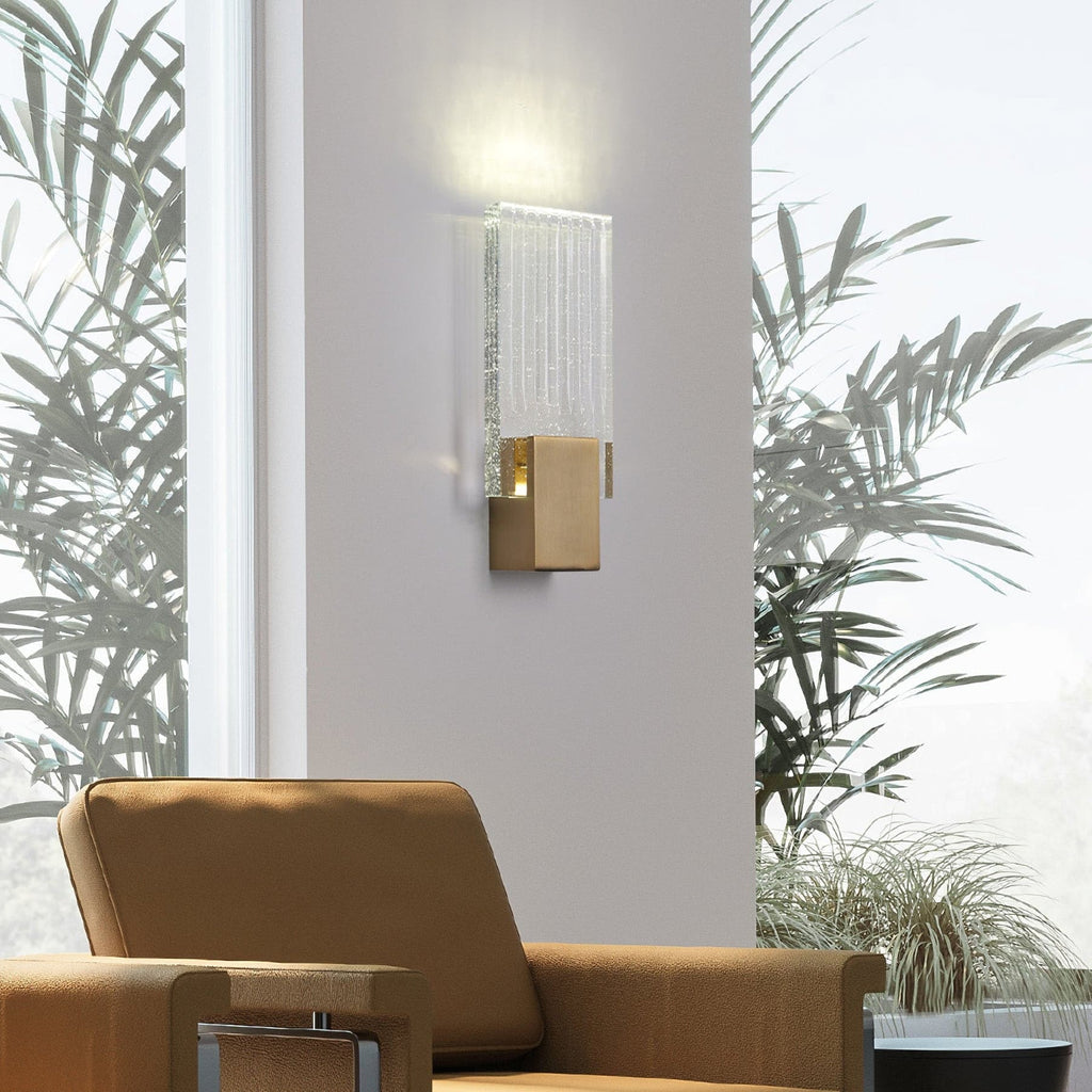 Wall Lamp LED Crystal Pleated Metal Touch Control - Image 9