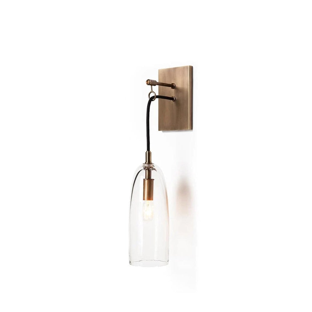 Wall Lamp LED Glass Vintage Metal Wall Lighting Fixture Decor - Image 1