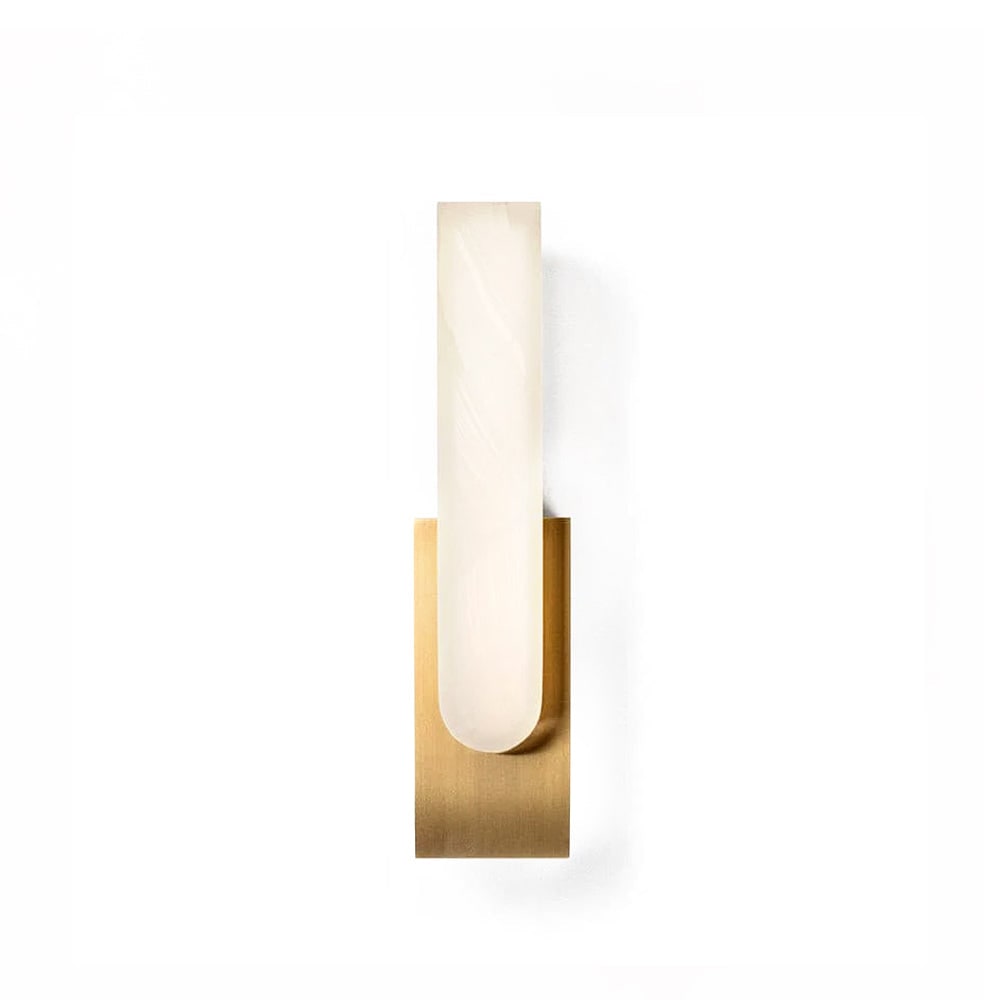Wall Lamp LED Metal Alabaster Modern Home Lighting Fixture Decor - Image 1