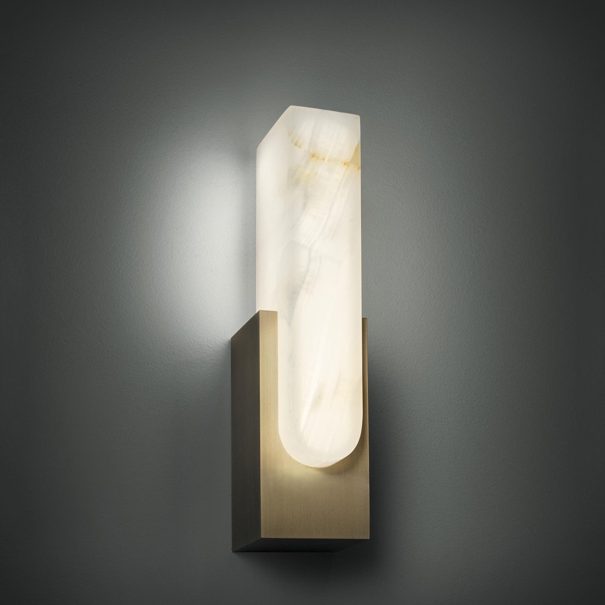 Wall Lamp LED Metal Alabaster Modern Home Lighting Fixture Decor - Image 10
