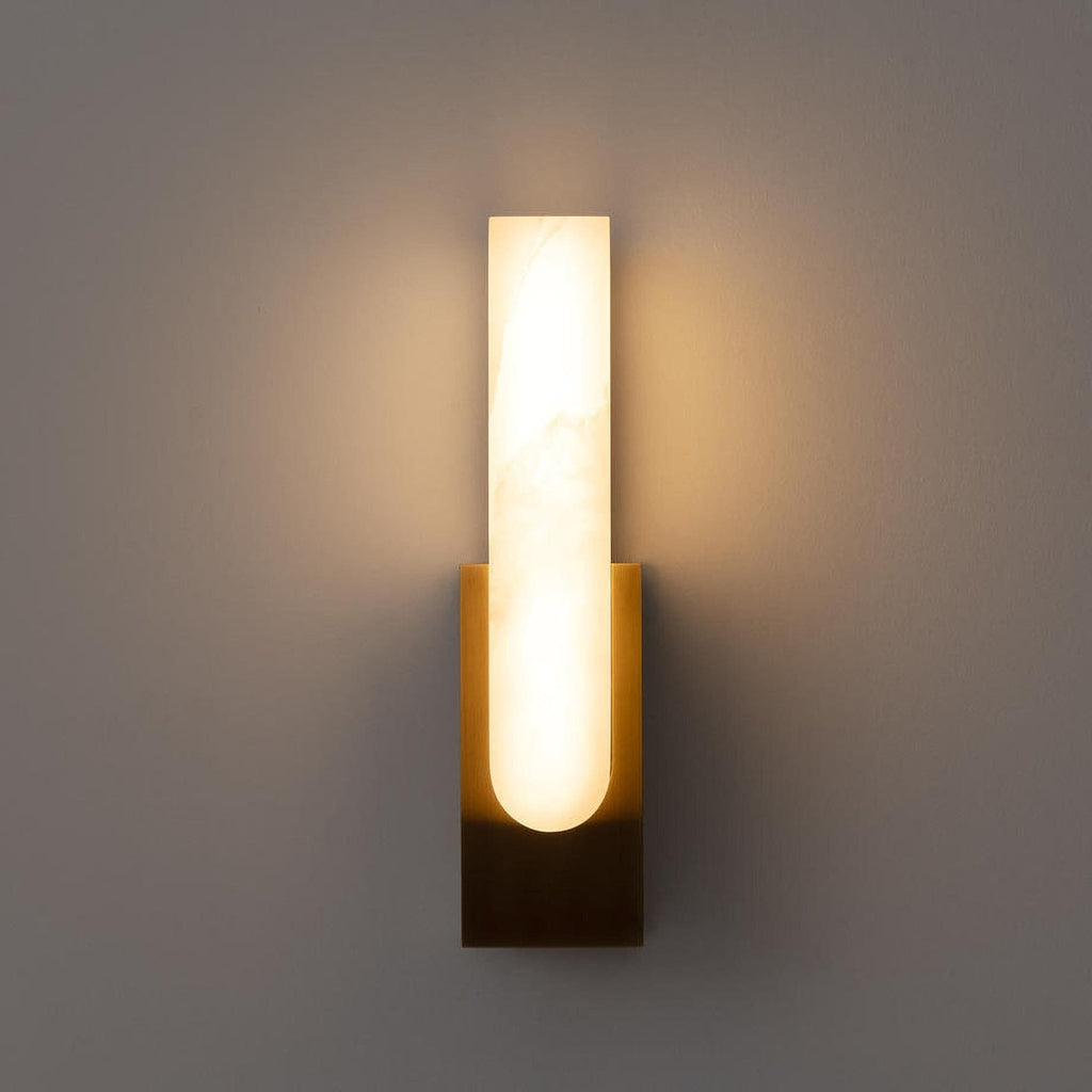 Wall Lamp LED Metal Alabaster Modern Home Lighting Fixture Decor - Image 15