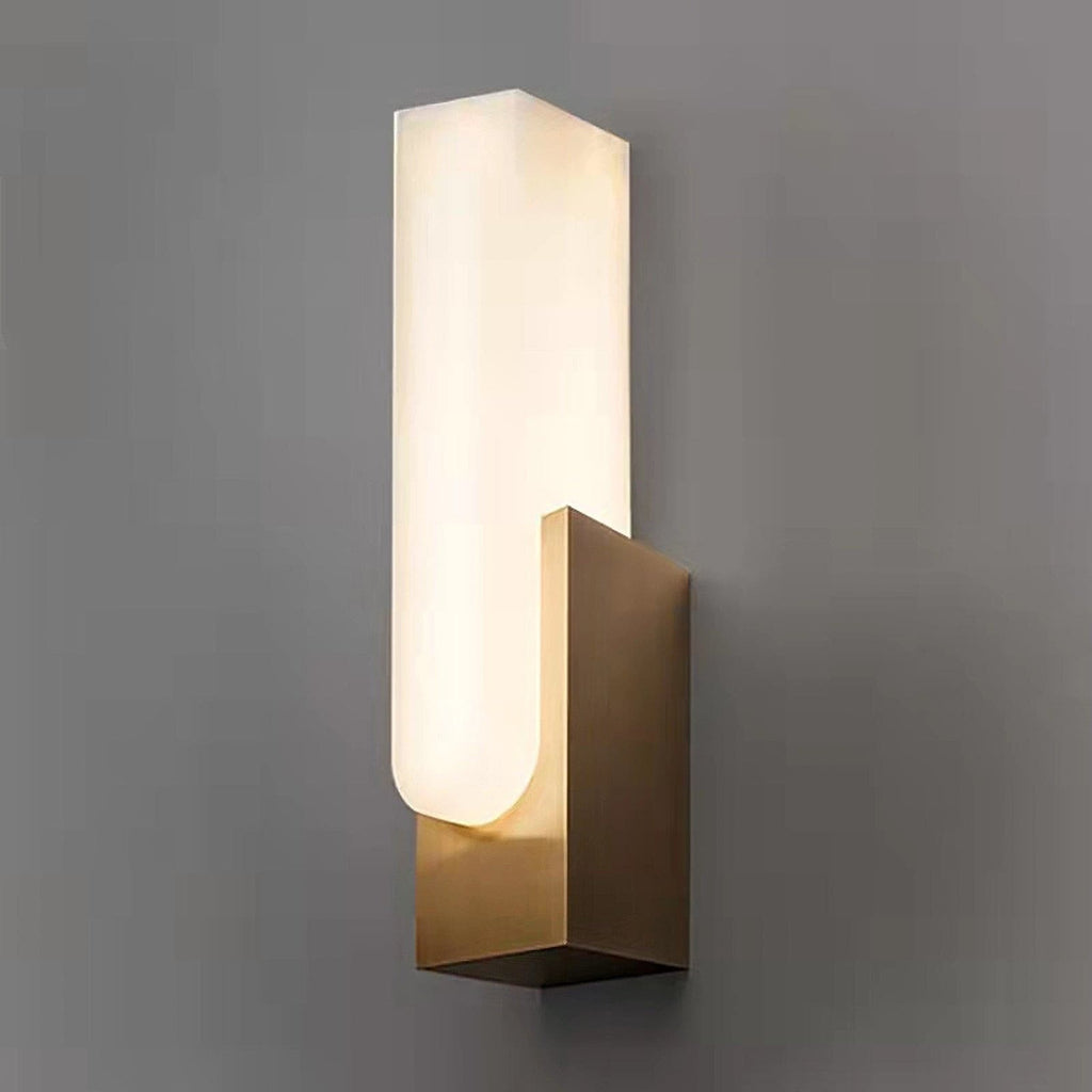 Wall Lamp LED Metal Alabaster Modern Home Lighting Fixture Decor - Image 9