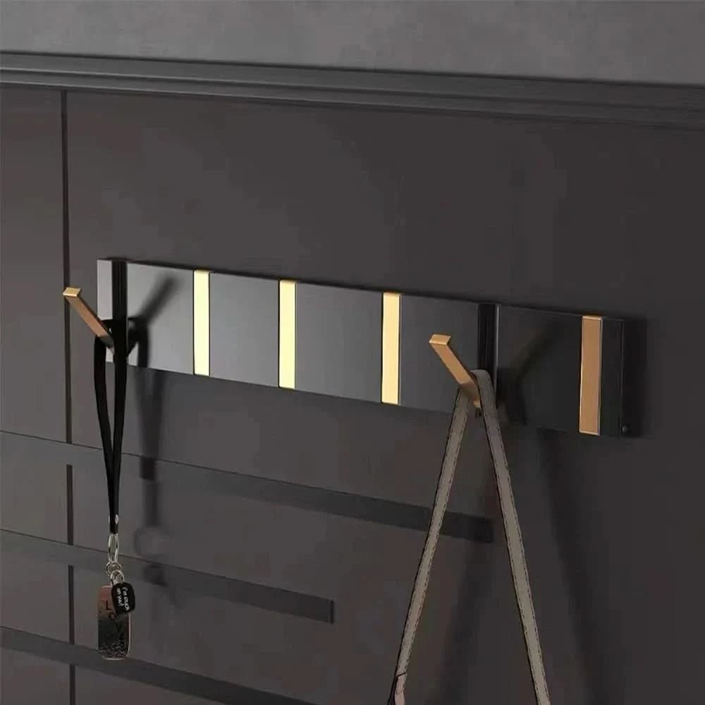 Wall Mounted Coat Rack Hook Compact Folding Retractable Metal Storage Space Saving - Image 3