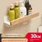 Wall Mounted Floating Shelves with Wooden Rail and Metal Bracket - Image 11