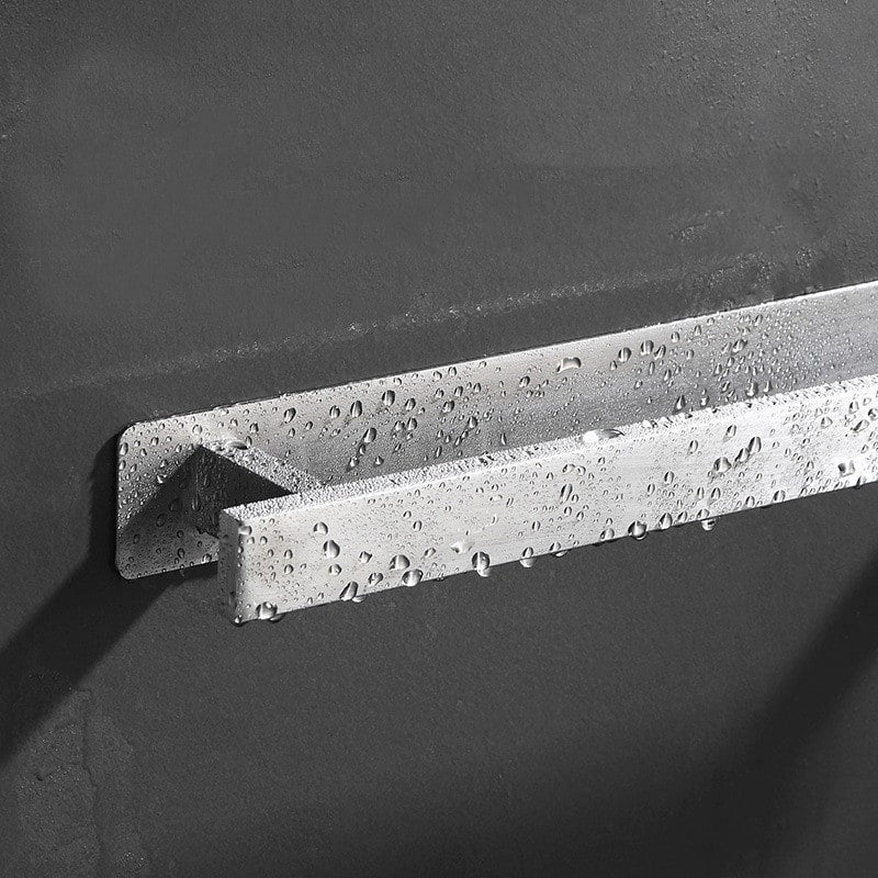 Wall Mounted Stainless Steel Bathroom Towel Bar with Brushed Finish - Image 5