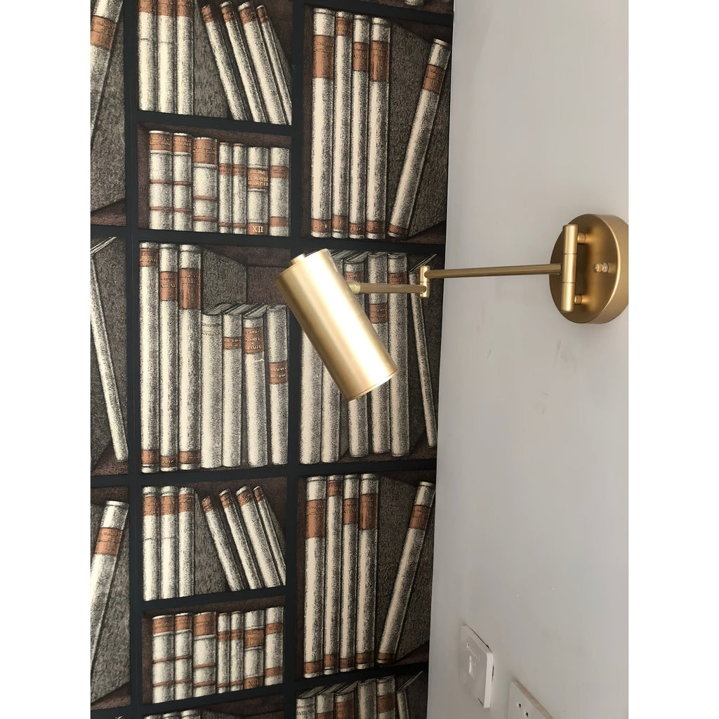 Wall Sconce with Adjustable Swing Arm and Focused LED Reading Light - Image 12