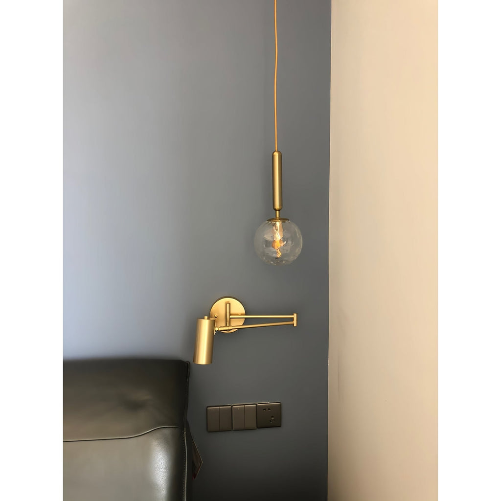 Wall Sconce with Adjustable Swing Arm and Focused LED Reading Light - Image 15