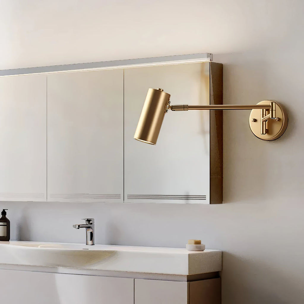 Wall Sconce with Adjustable Swing Arm and Focused LED Reading Light - Image 7