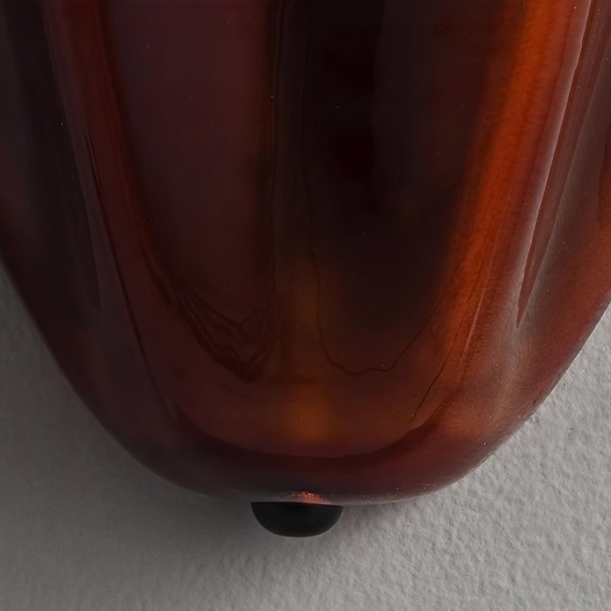 Wall Sconce with Wavy Glass Shade and Warm Ambient Lighting - Image 21