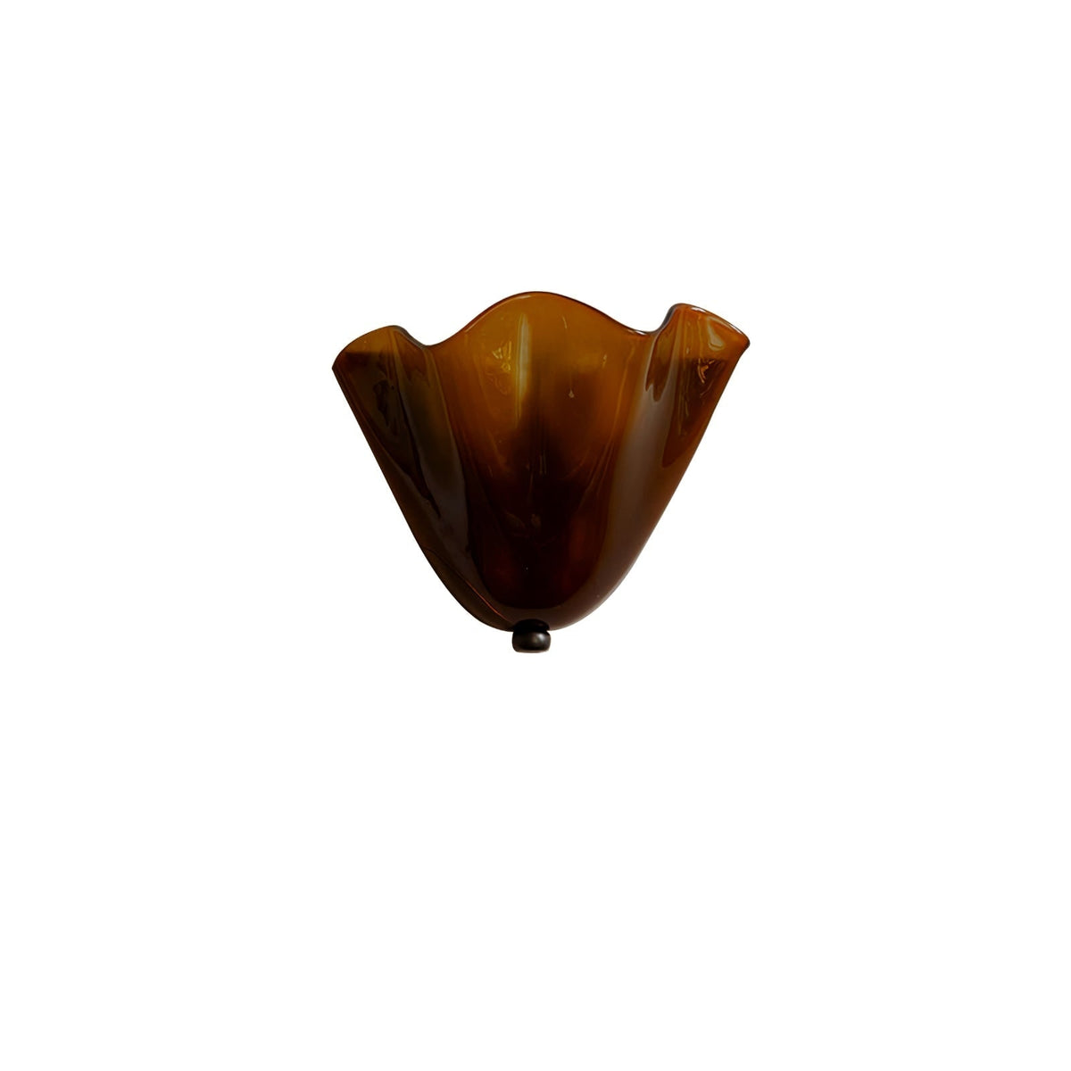 Wall Sconce with Wavy Glass Shade and Warm Ambient Lighting - Image 23