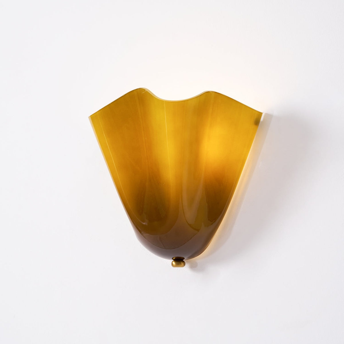 Wall Sconce with Wavy Glass Shade and Warm Ambient Lighting - Image 37
