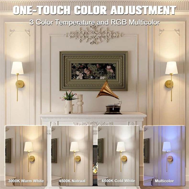 Wall Sconces Battery Powered Sconce Wireless Operated Light - Image 8