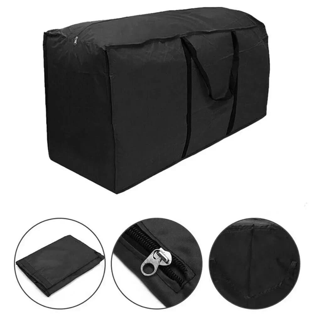 Waterproof Cushion Storage Bag with UV Protection Zipper and Handles for Patio Furniture - Image 6