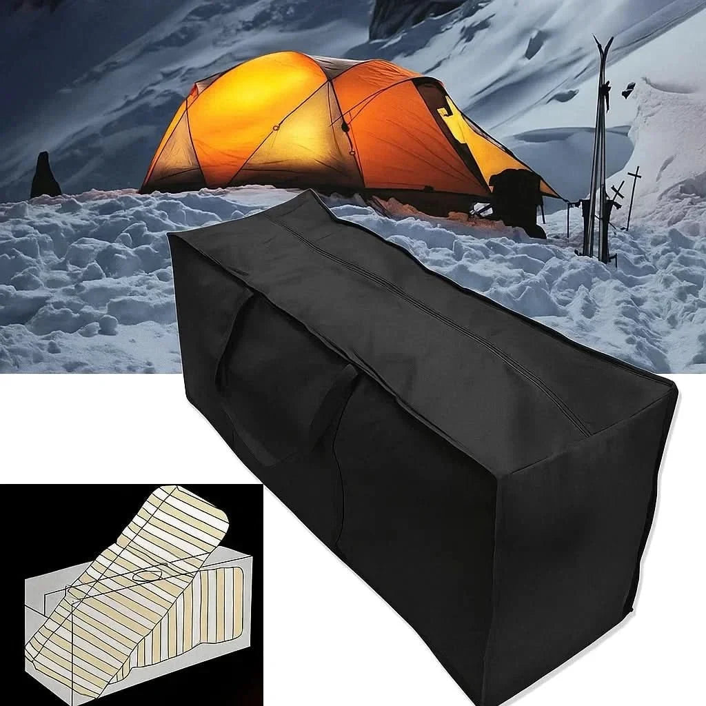 Waterproof Cushion Storage Bag with UV Protection Zipper and Handles for Patio Furniture - Image 9