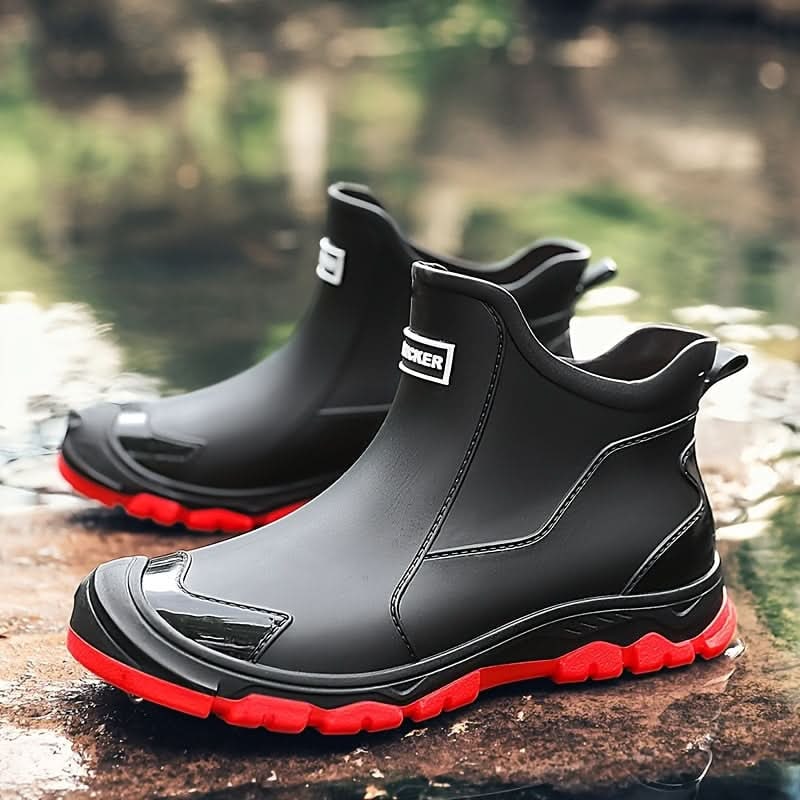 Waterproof Rain Boots with Slip-Resistant Tread and Ankle Support for Wet Outdoor Conditions - Image 1