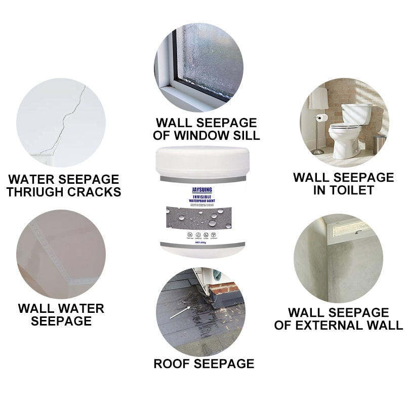 Waterproof Sealant for Concrete Cracks and Roof Leak Repair with Brush - Image 5