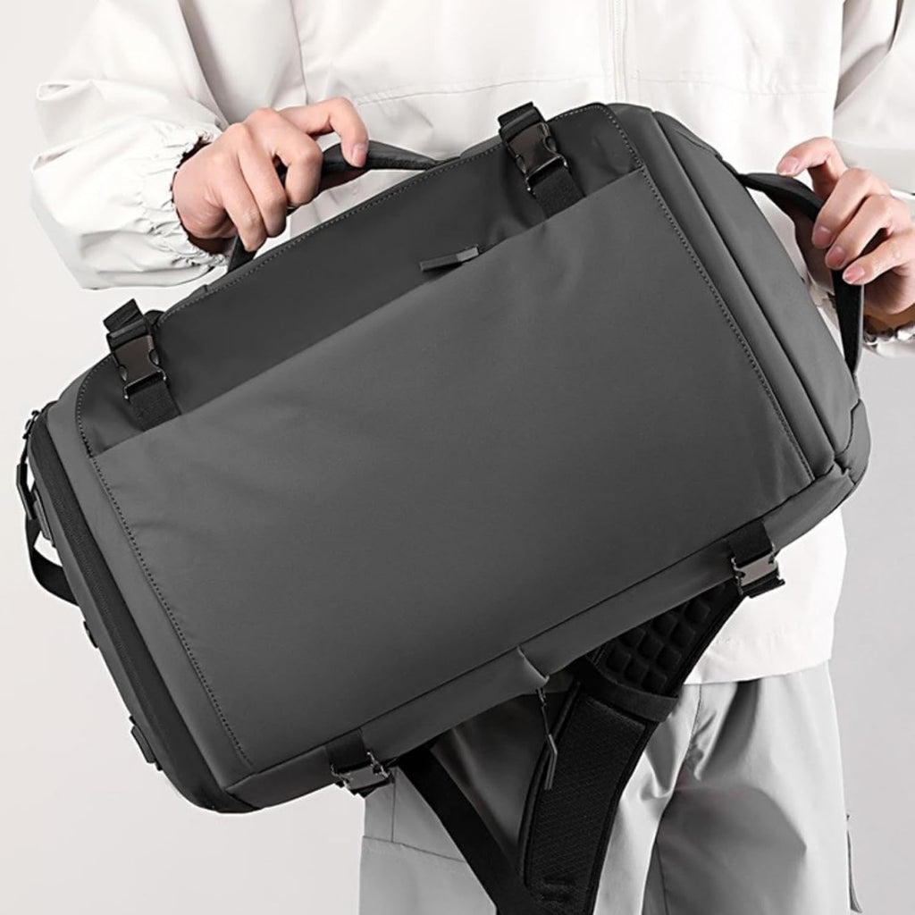 Waterproof Travel Backpack with Laptop Compartment USB Port and Trolley Sleeve - Image 11