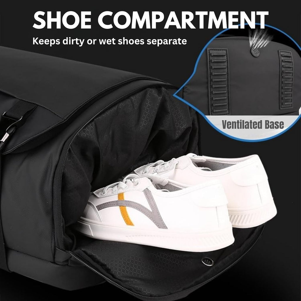 Waterproof Travel Backpack with Laptop Compartment USB Port and Trolley Sleeve - Image 9