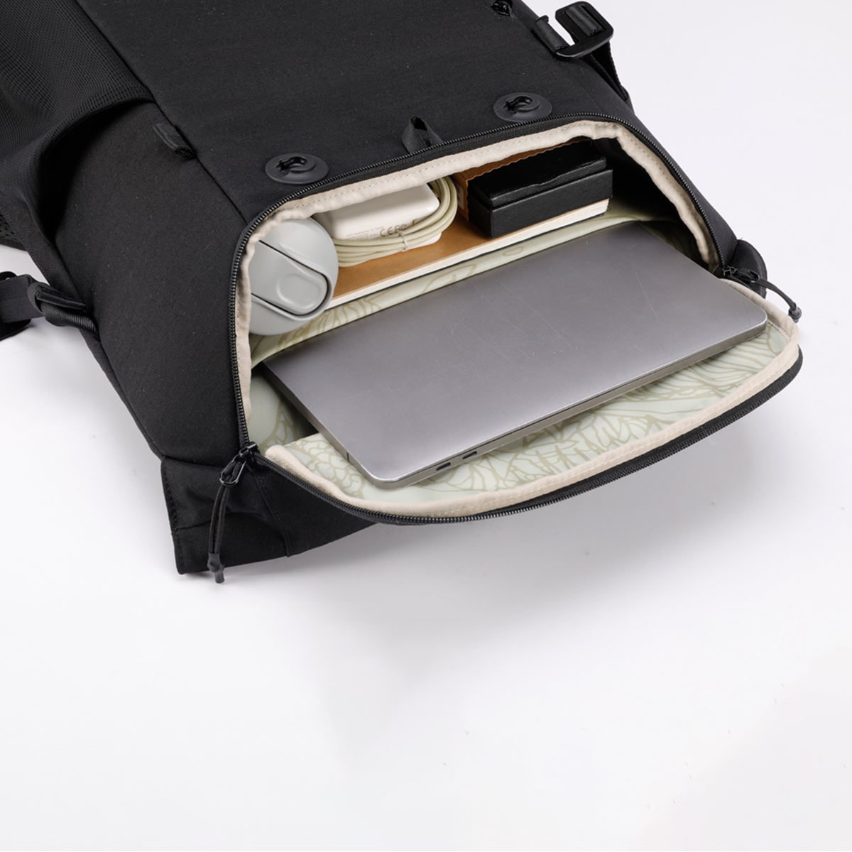 Waterproof Travel Laptop Commuter Backpack Black Mesh Shoe Compartment With Sleeve - Image 4
