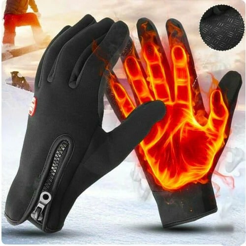 Waterproof Winter Gloves with Touchscreen Fingertips and Thermal Fleece Lining - Image 1
