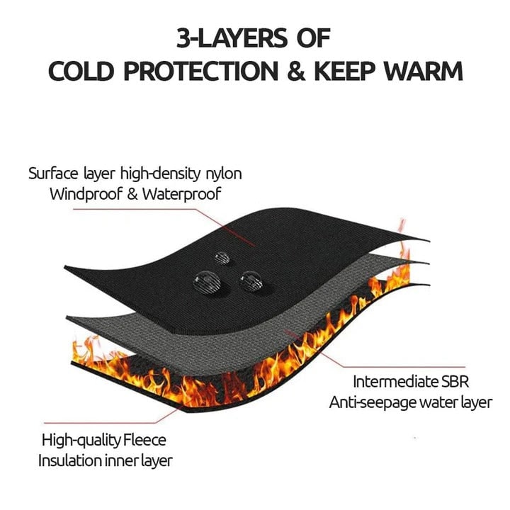 Waterproof Winter Gloves with Touchscreen Fingertips and Thermal Fleece Lining - Image 3