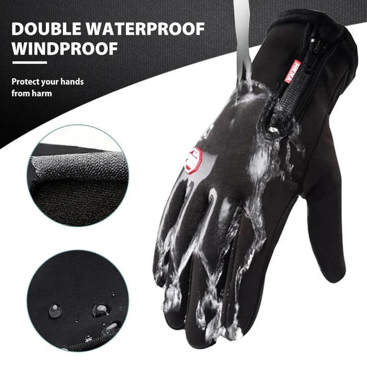 Waterproof Winter Gloves with Touchscreen Fingertips and Thermal Fleece Lining - Image 4