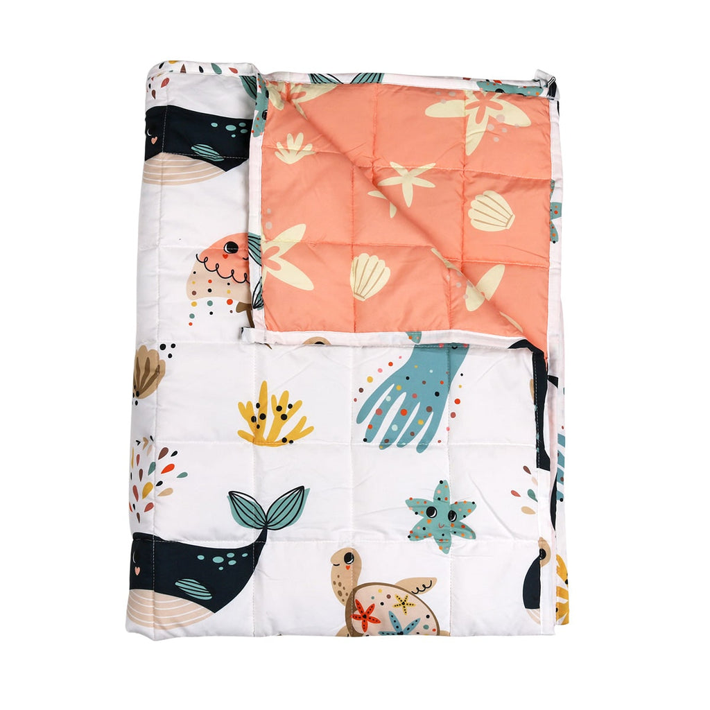 Weighted Blanket Childrens Quilted Reversible Cartoon Kids Children - Image 1