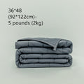 Weighted Oversized Cotton Blanket with Quilted Grid Pattern Bamboo Cooling - Image 1