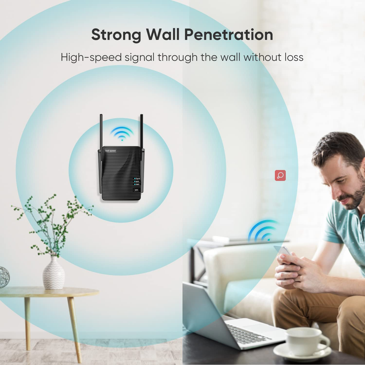 WIFI Extender Wireless Internet and Range with Dual Band Repeater and Four External Antennas - Image 11